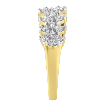 10K Yellow Gold Round Diamond Ring (1 cttw, J-K Color, I1-I2 Clarity) by Bids.com