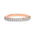 10K Rose Gold Plated Sterling Silver 1/3 Cttw Diamond Band Ring  DestGlow