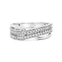 10K White Gold 1/2 Cttw Princess Diamond Split Shank Band Ring  DestGlow