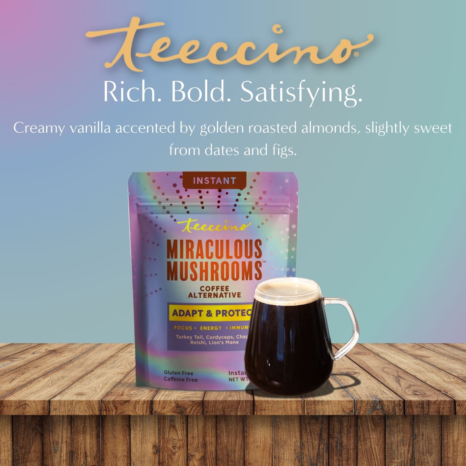 Miraculous Mushrooms® Adapt &amp; Protect Instant Herbal Coffee