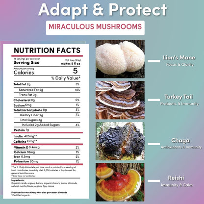 Miraculous Mushrooms® Adapt &amp; Protect Instant Herbal Coffee