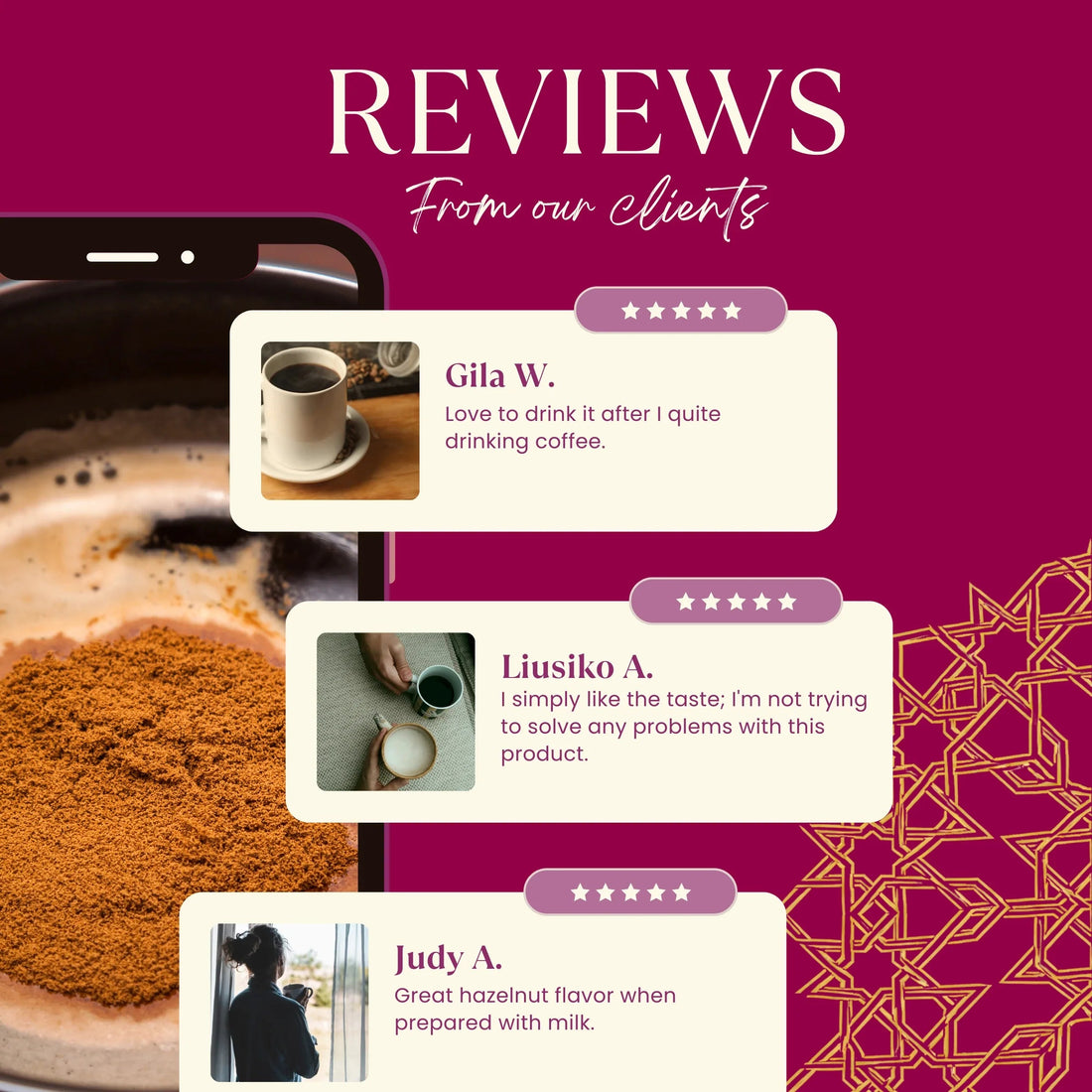 Instant Hazelnut Herbal Coffee  DestGlow