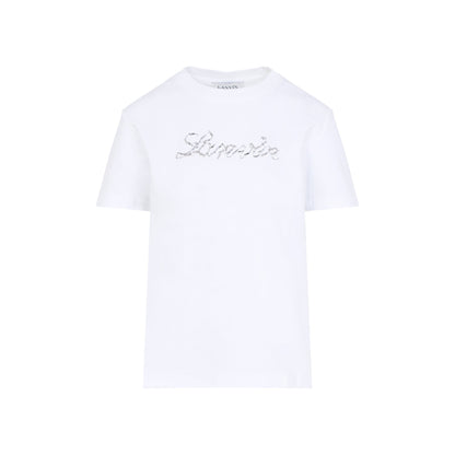 Lanvin Embroidered Script Logo T-Shirt Women by Luosophy