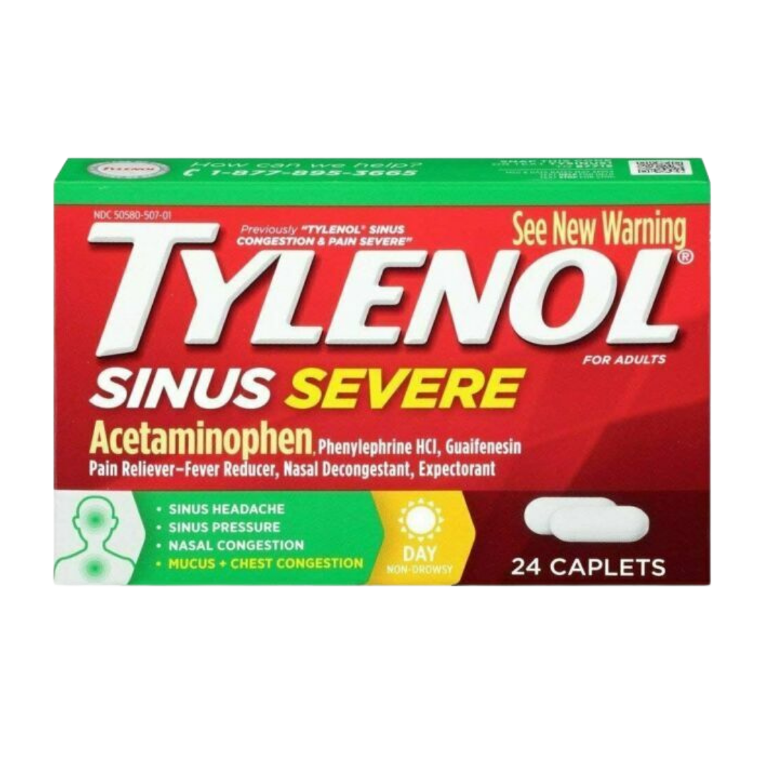 Tylenol Sinus + Headache Daytime Relief Caplets (24ct)  DestGlow
