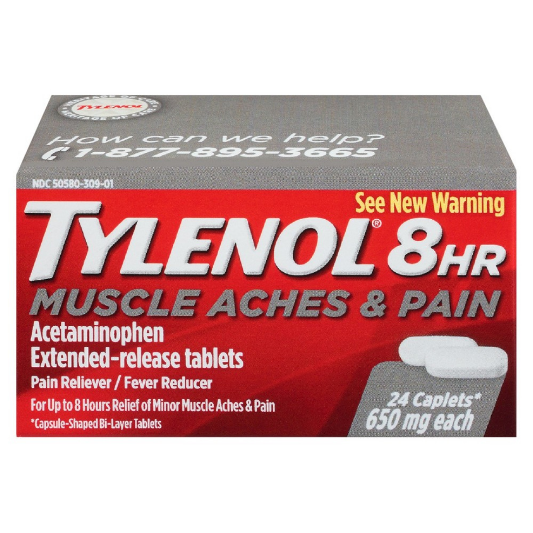 Tylenol 8 HR Muscle Aches &amp; Pain 650mg Caplets (24 ct) by Farmacias Savia