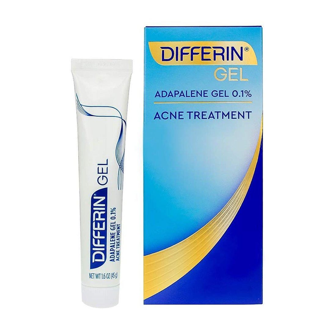 Differin Adapalene Prescription Strength Retinoid Gel 0.1 Acne Treatment , 45 Gram 