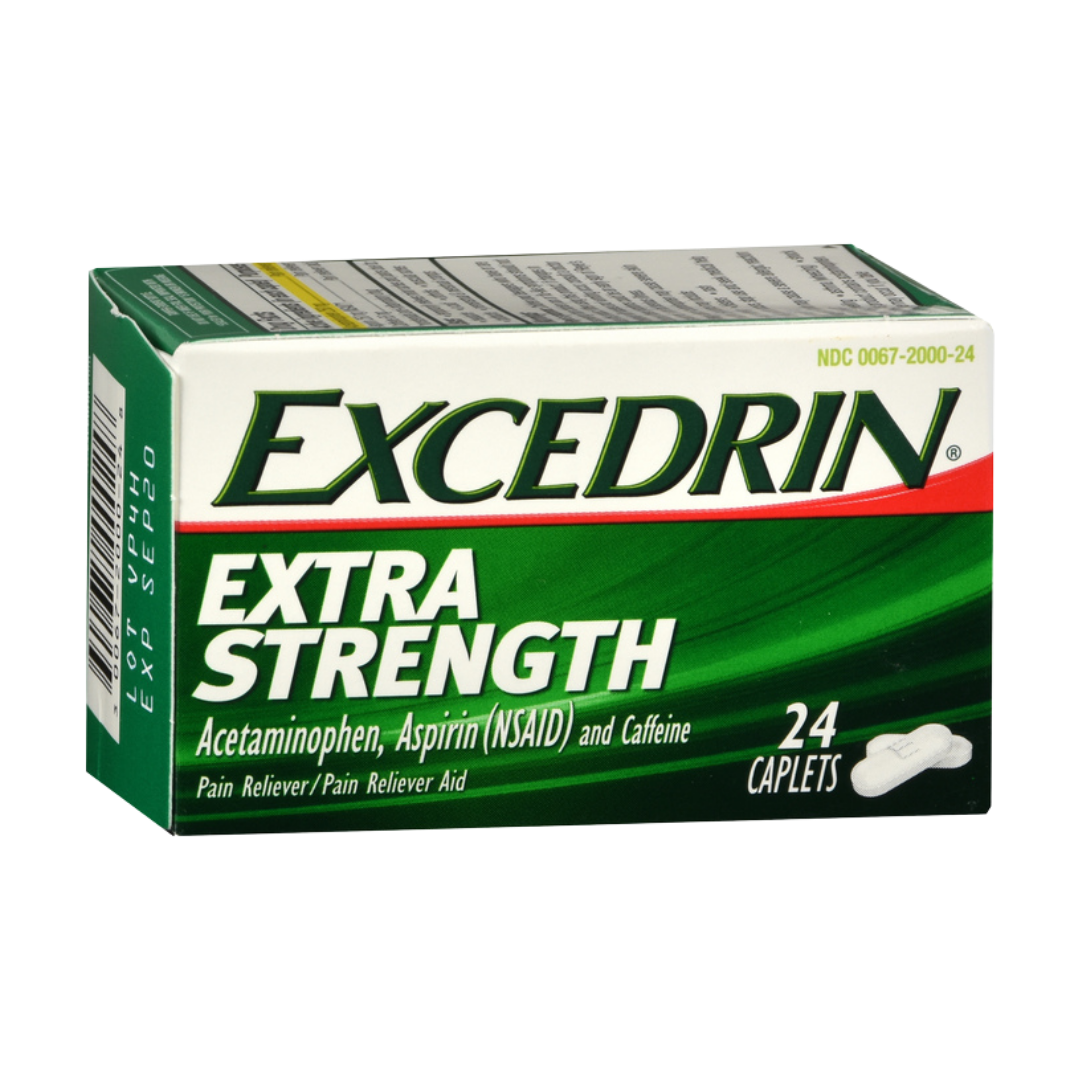 Excedrin Extra Strength Pain Reliever Caplets (24ct)  DestGlow