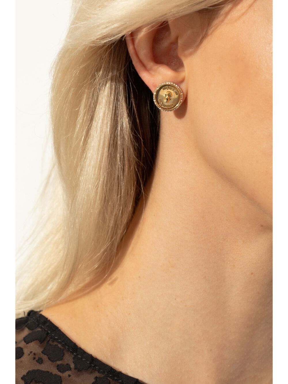 Alexander Mcqueen Women Sovereign Skull Earrings by Luosophy