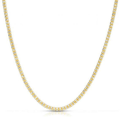 Ice Barrel Chain in 14k Yellow Gold (3.14 mm)  DestGlow