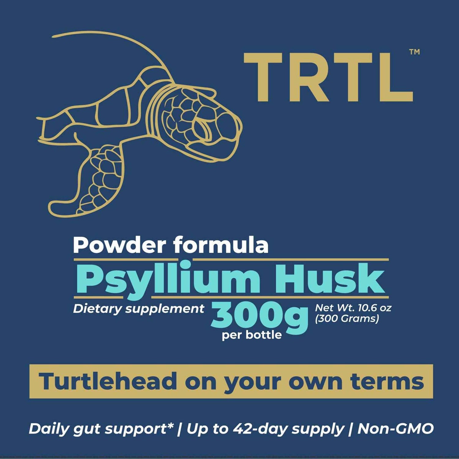 TRTL Psyllium Husk - Powder Formula - 300g
