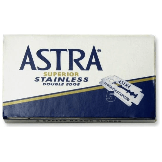 Astra Superior Stainless Double Edge Razor Blades - 5 Pack by Pasteur Pharmacy