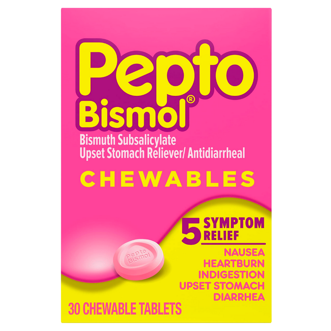 Pepto Bismol Chewable Tablets (30 Count) by Farmacias Savia