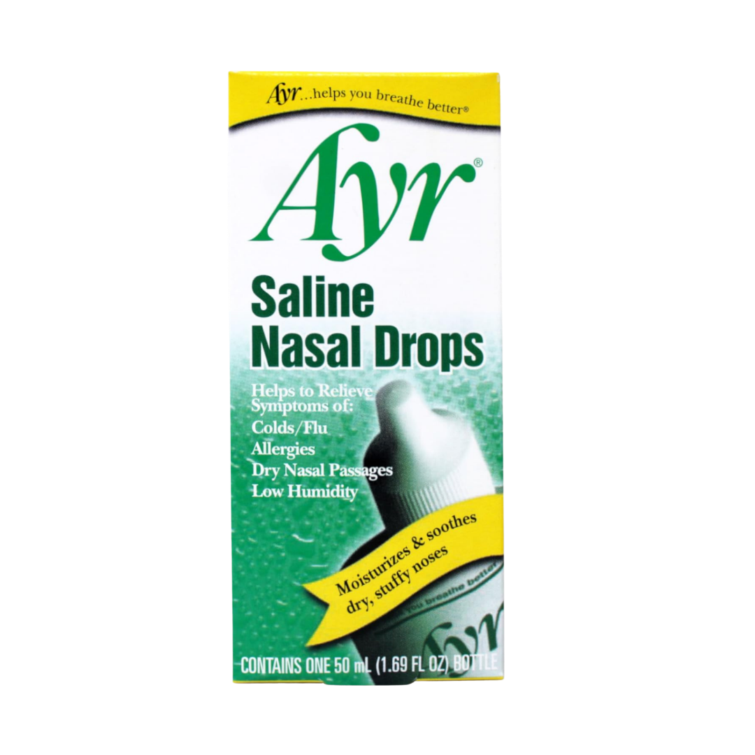 Ayr Saline Nasal Drops for Dry Passages (50ml)  DestGlow