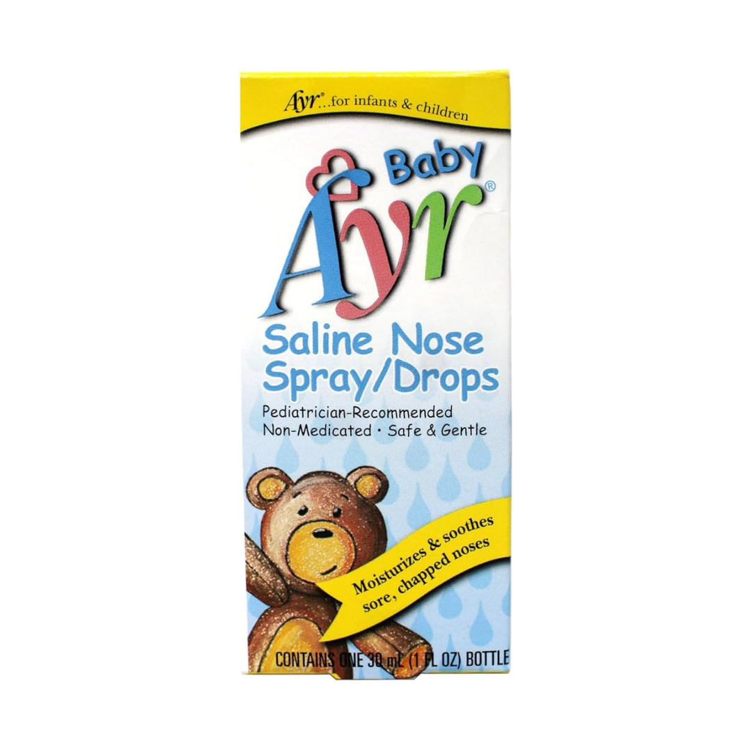 Baby Ayr Saline Nose Spray and Drops for Infants &amp; Children (1oz)  DestGlow