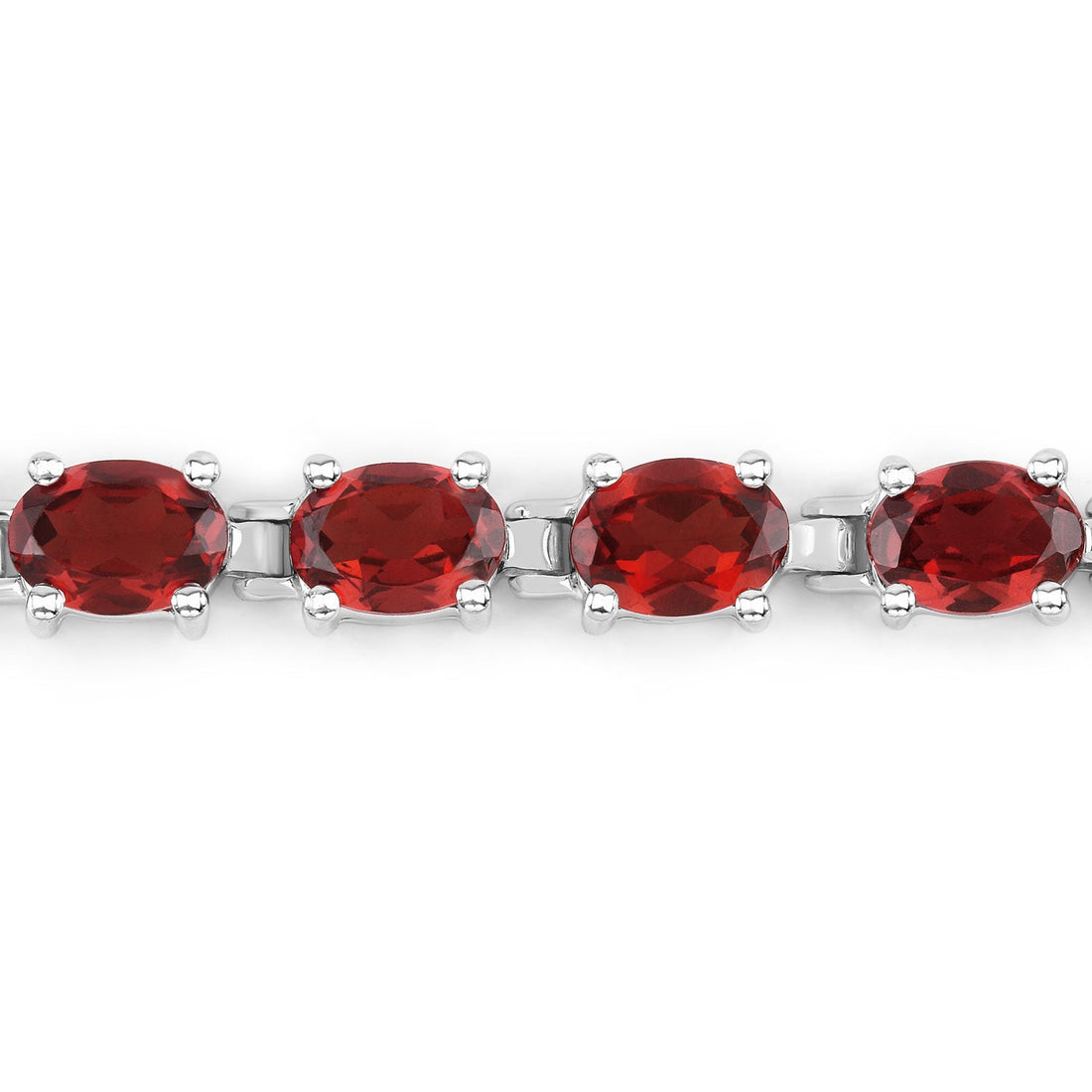 15.30 Carat Genuine Garnet .925 Sterling Silver Bracelet by Bids.com