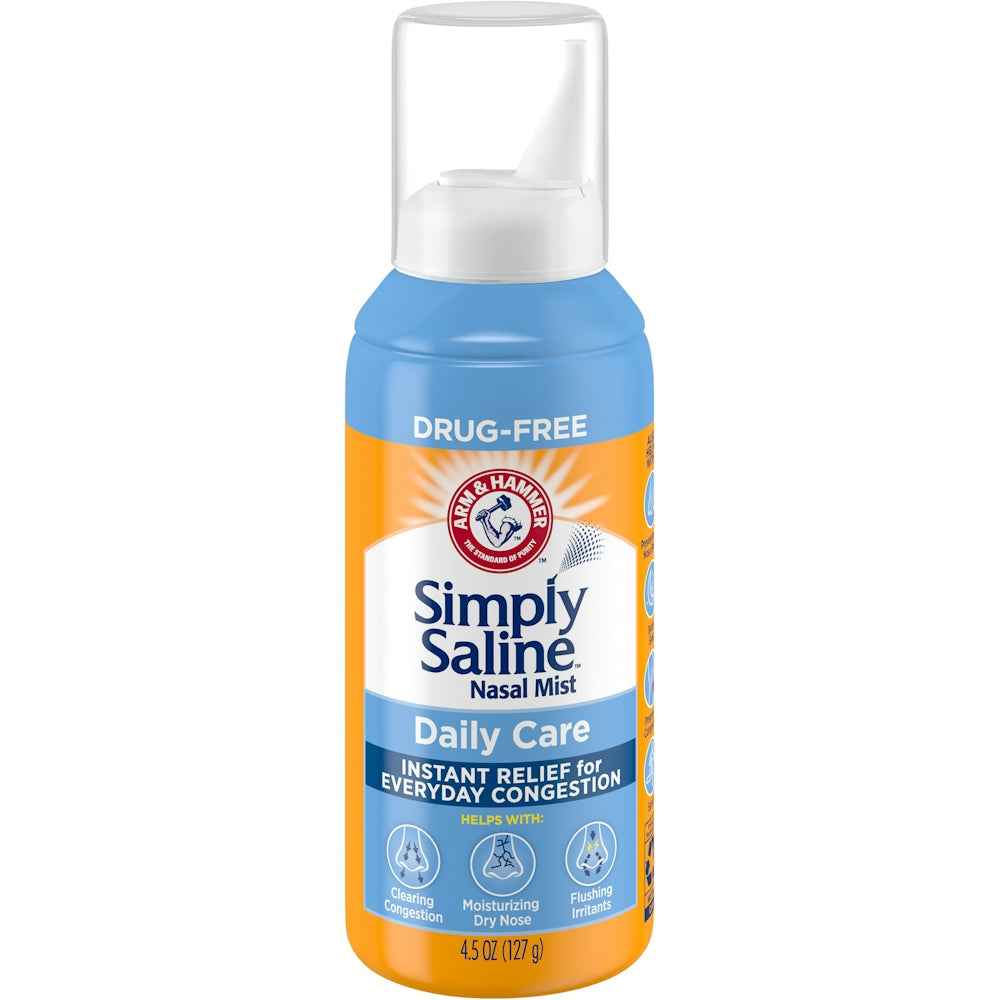 Arm &amp; Hammer Simply Saline Nasal Care Daily Relief Mist Spray 4.5oz