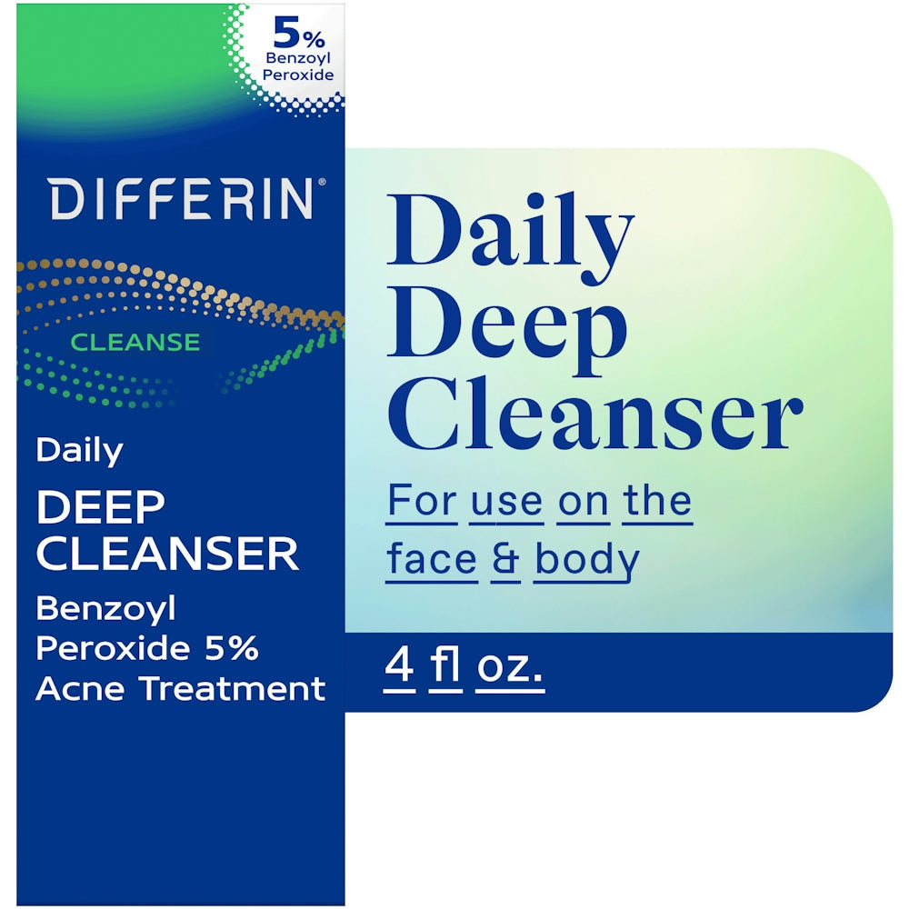 Differin Daily Deep Cleanser Acne Face Wash With 5% Benzoyl Peroxide by Pasteur Pharmacy