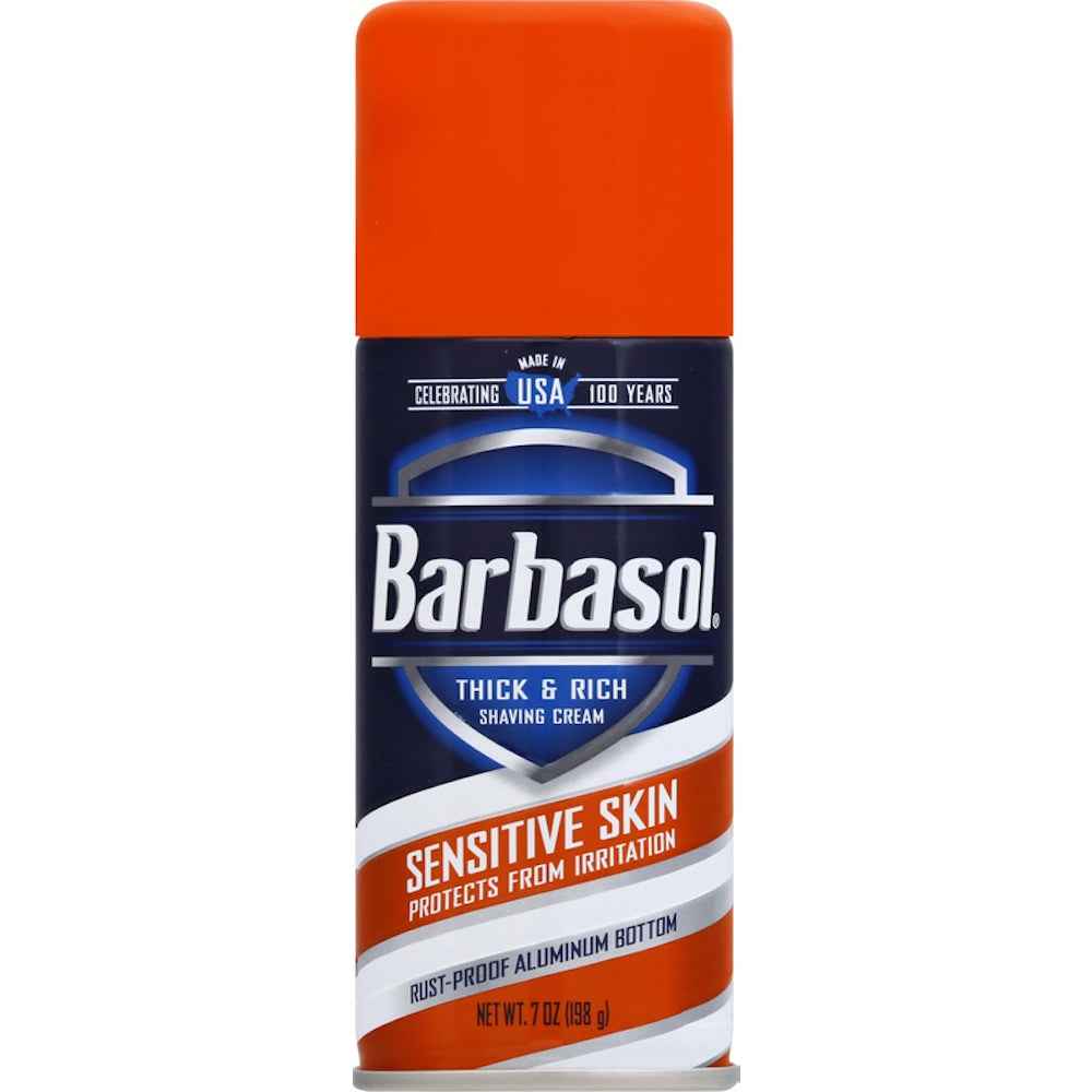 Barbasol Sensitive Skin Thick &amp; Rich Shaving Cream, 7 Oz, 7 Ounce