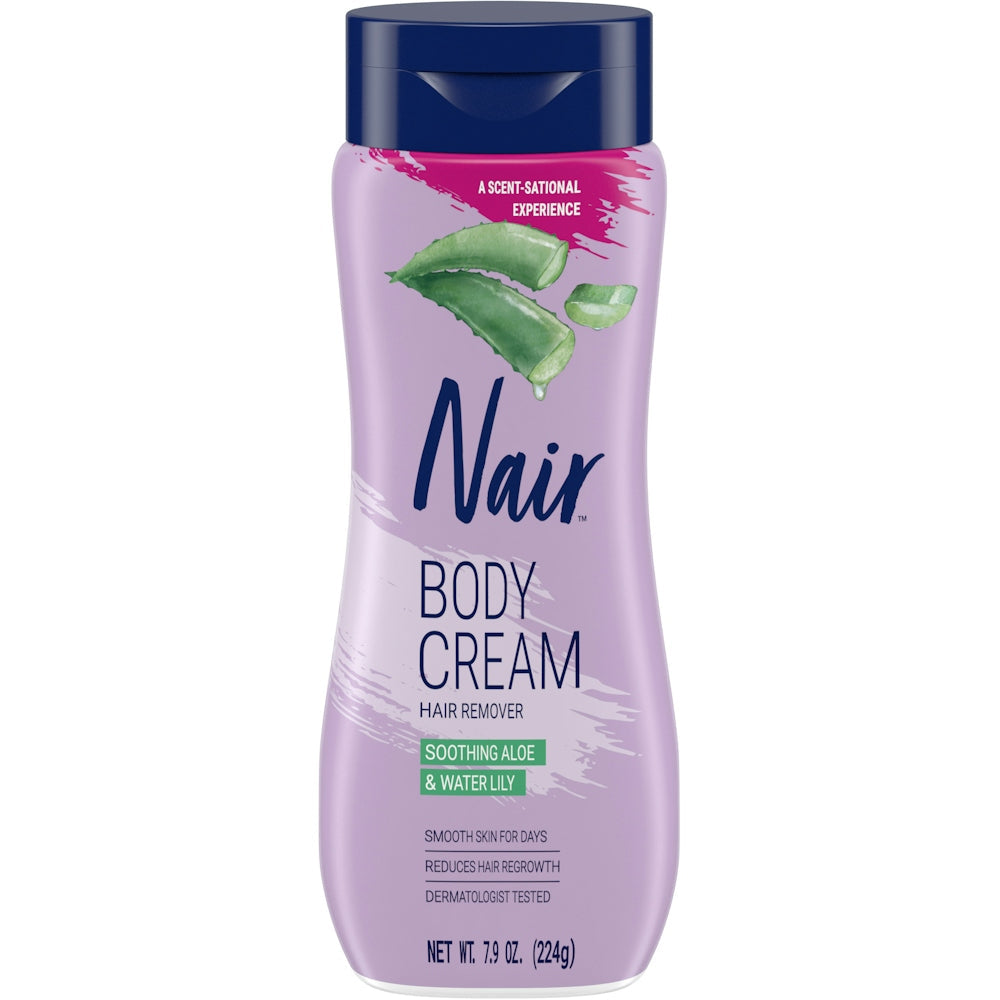 Nair Body Cream Soothing Aloe/Water Lily Hair Remover 7.9 Oz by Pasteur Pharmacy