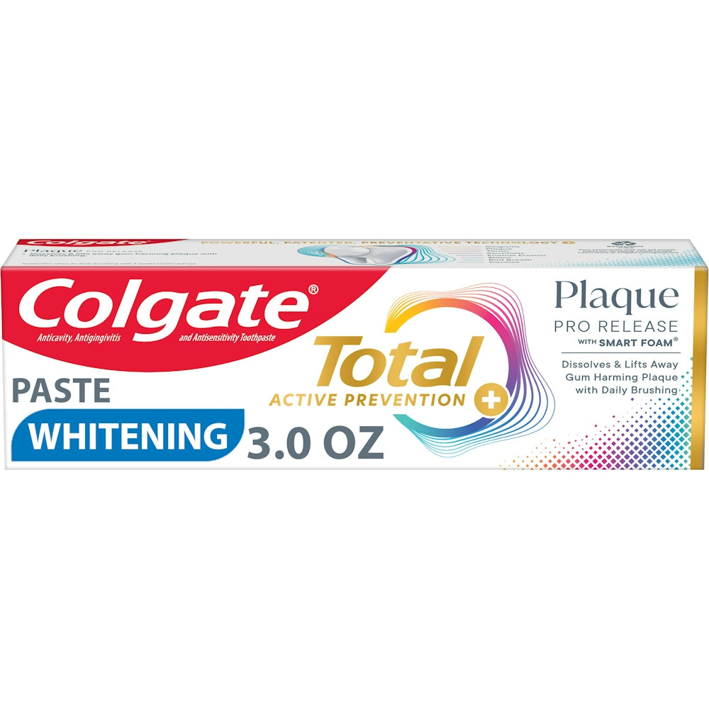 Colgate Total Whitening Pro Release Plaque Toothpaste, 3 .0 OZ by Pasteur Pharmacy