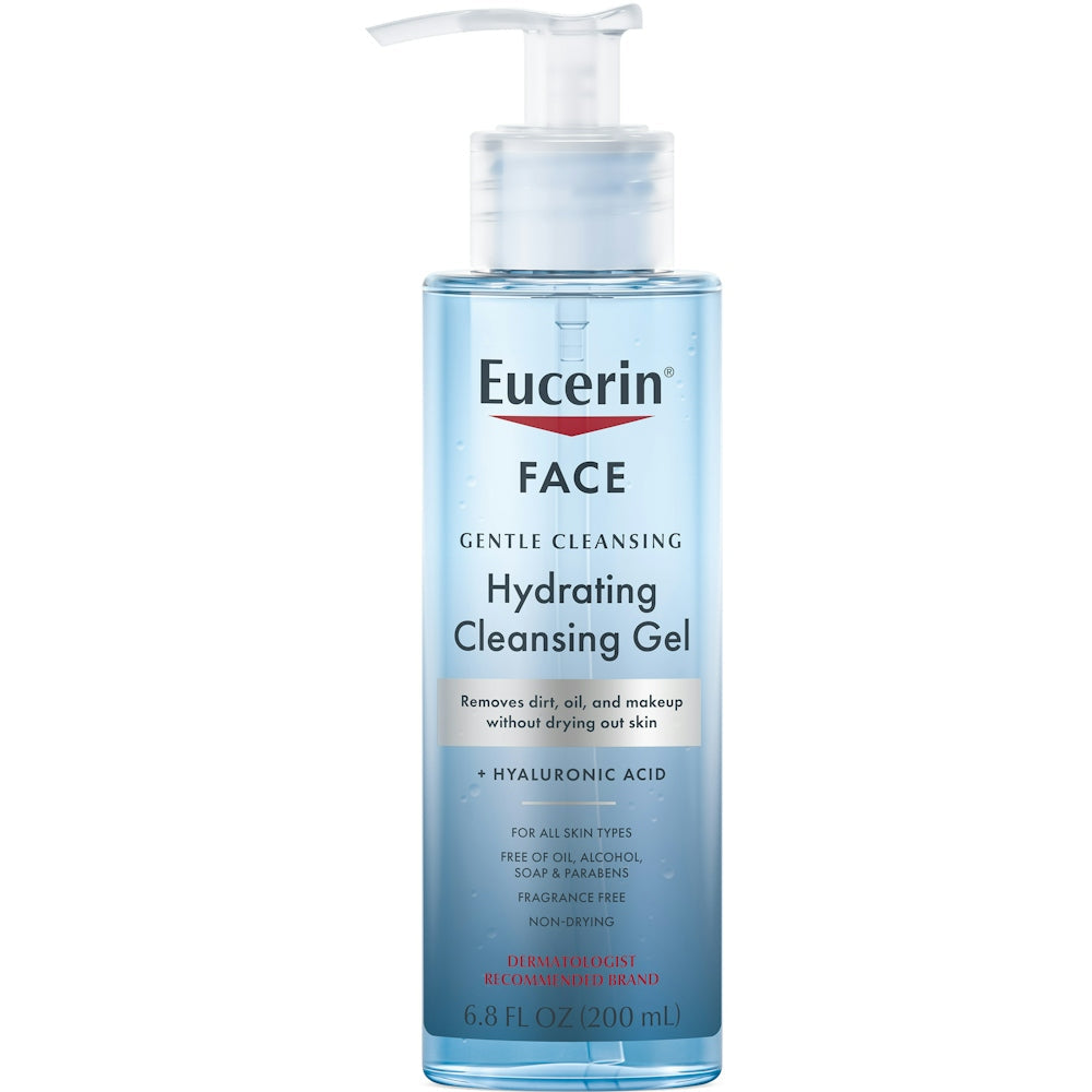 Eucerin Hydrating Cleansing Gel, 6.8 Fl Oz, Daily Face Wash by Pasteur Pharmacy