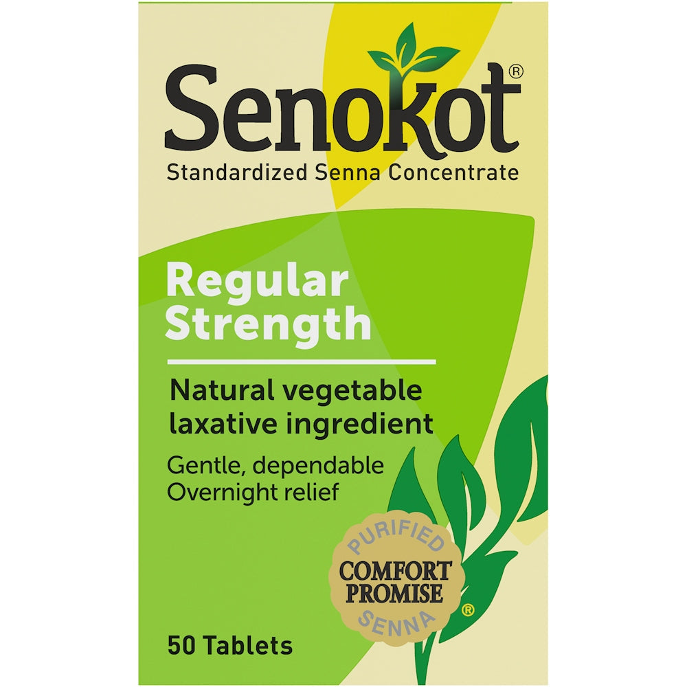 Senokot Regular Strength Natural Vegetable Laxative Ingredient Tablets, Senna Concentrate, Gentle Relief From Occasional Constipation by Pasteur Pharmacy