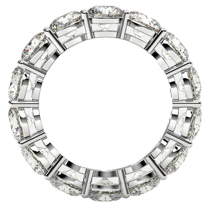 Round Cut Lab Grown Diamond Eternity Ring in 14k White Gold (6 cttw FG/VS2) by Bids.com