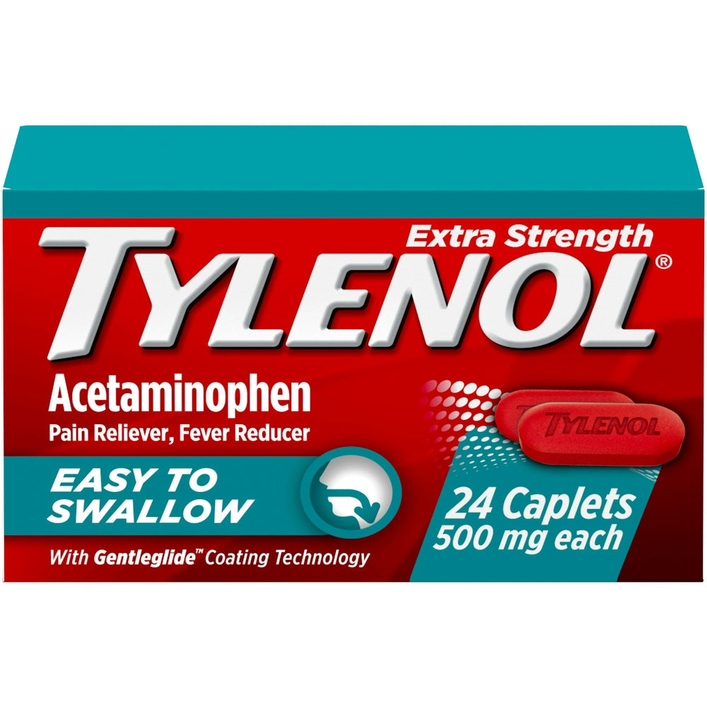 Tylenol Extra Strength Acetaminophen - Easy To Swallow Pain Reliever Caplets by Pasteur Pharmacy