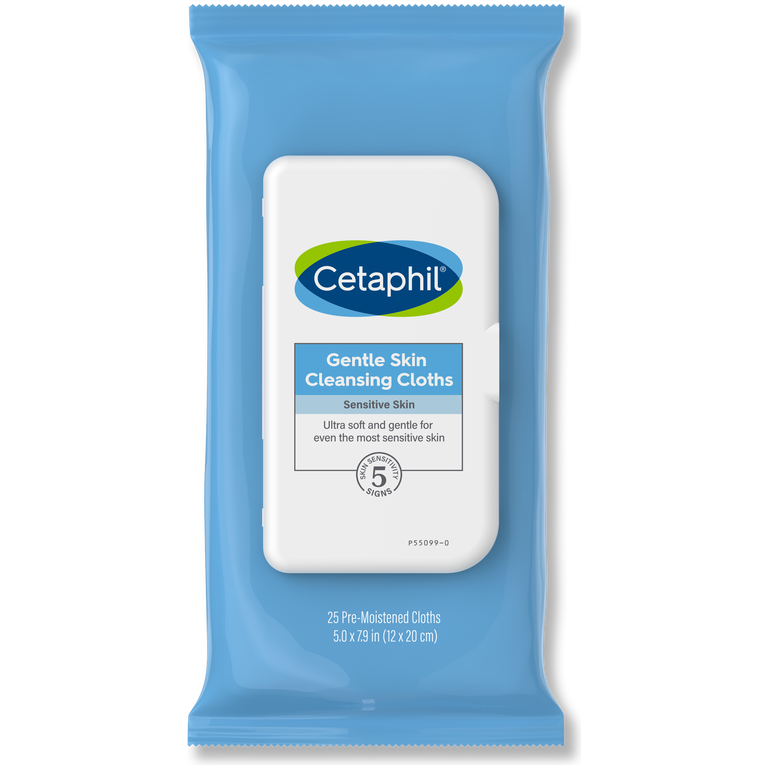 Cetaphil Gentle Skin Cleansing Cloths 25 Count for Dry Sensitive Skin 16.0 by Pasteur Pharmacy