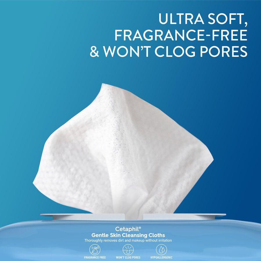 Cetaphil Gentle Skin Cleansing Cloths 25 Count for Dry Sensitive Skin 16.0 by Pasteur Pharmacy