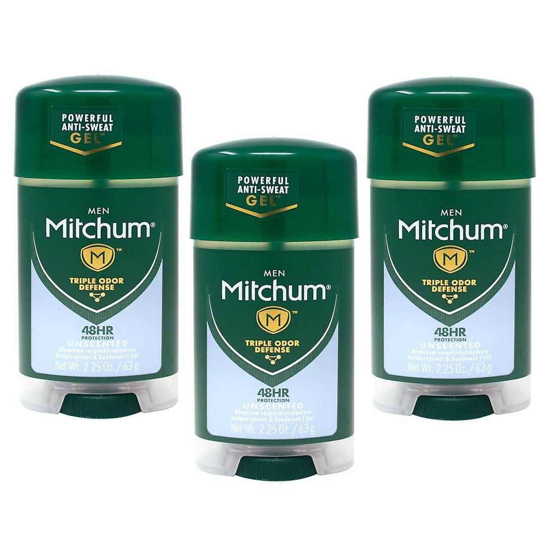 Mitchum Men Gel Antiperspirant Deodorant, Unscented, 2.25oz by Pasteur Pharmacy