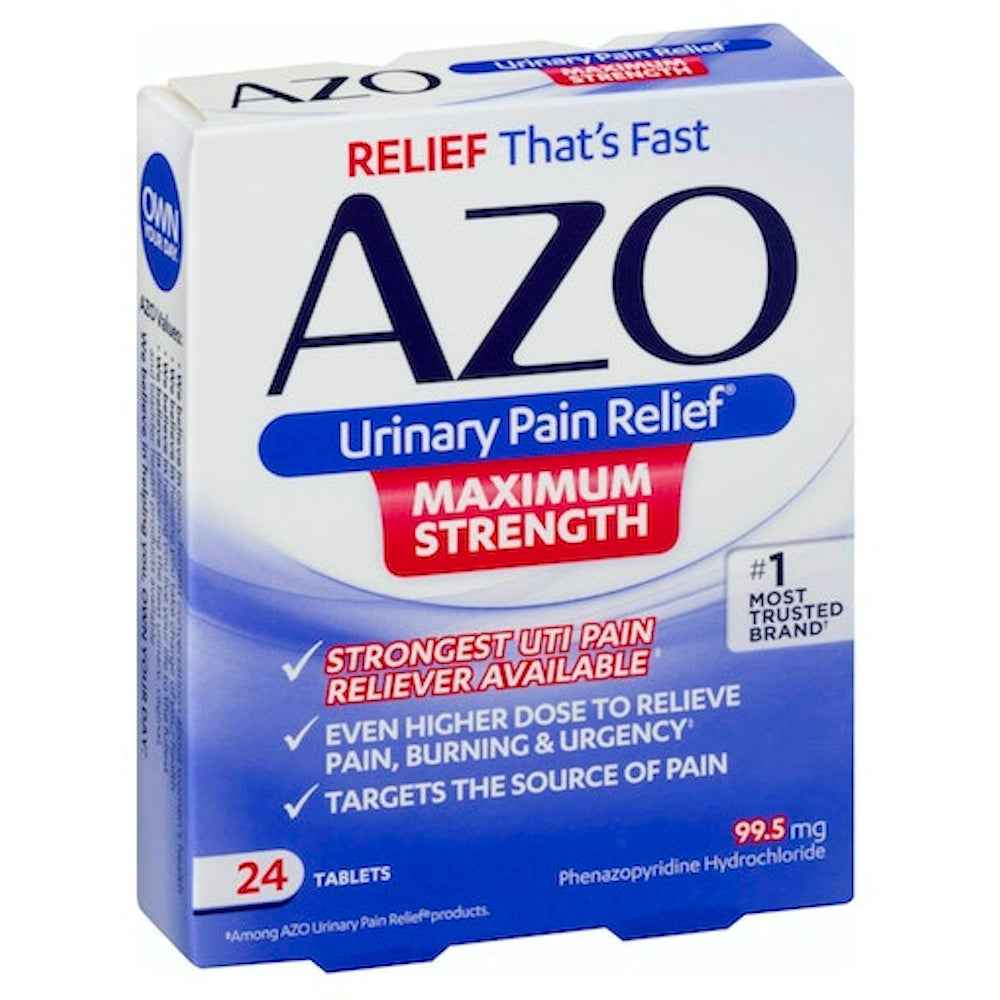 AZO Maximum Strength Urinary Pain Relief – 24 Tablets