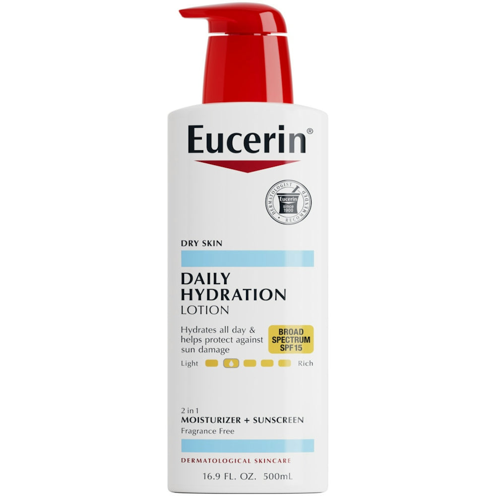Eucerin Daily Hydration Broad Spectrum SPF 15 Body Lotion Unscented - 16.9 Fl Oz by Pasteur Pharmacy