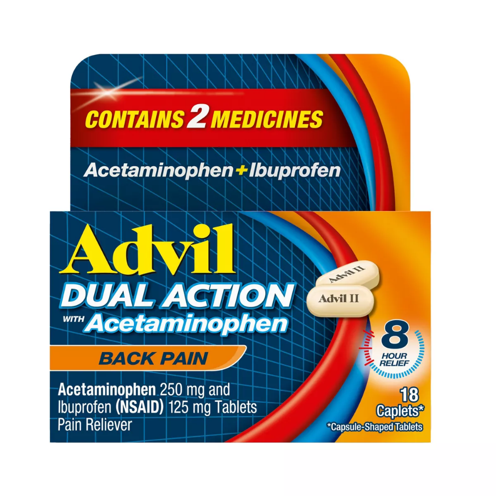 Advil Dual Action NSAID Ibuprofen Back Reliever (18ct) by Farmacias Savia