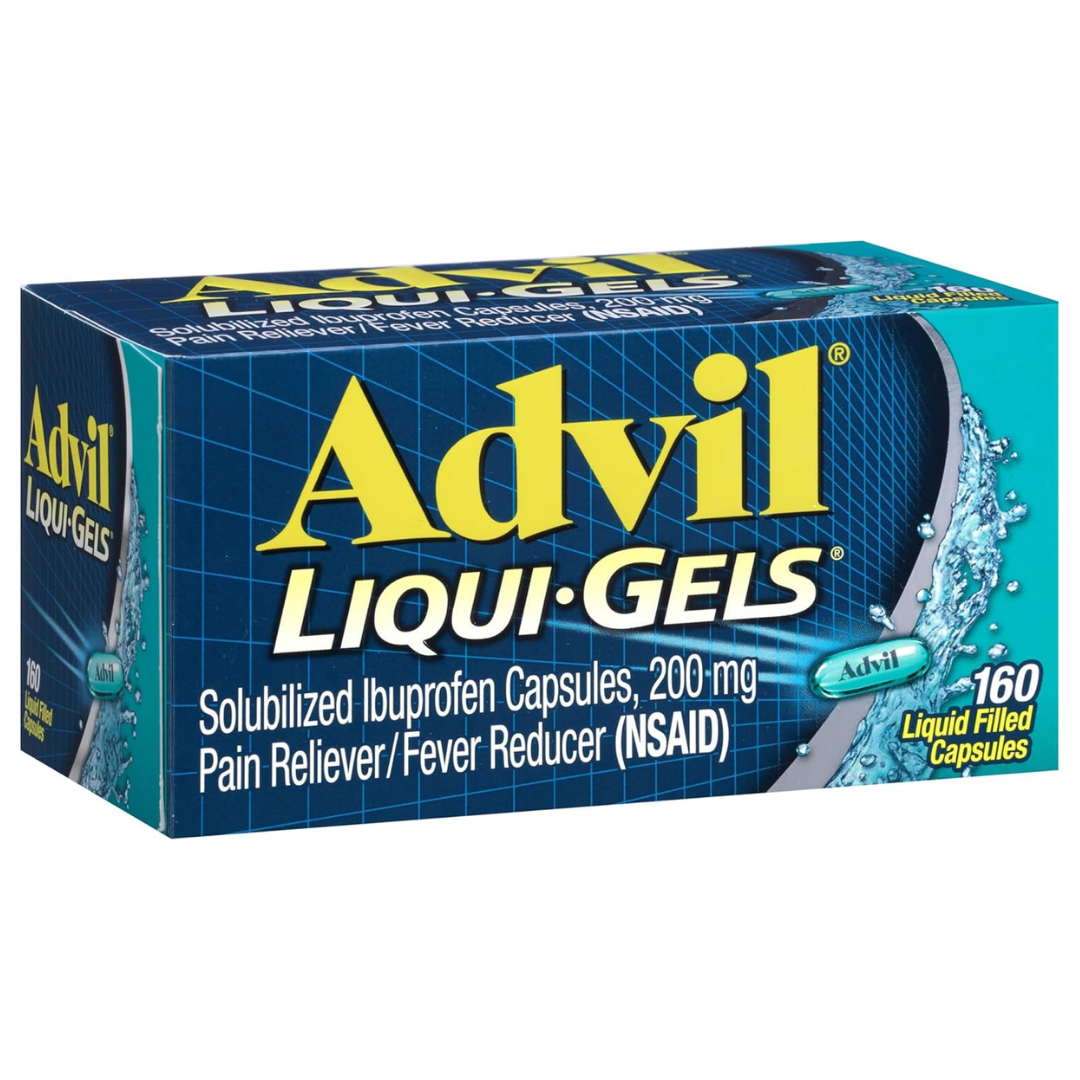 Advil Liqui-Gels Ibuprofen 200mg Pain Relief (160ct) by Farmacias Savia