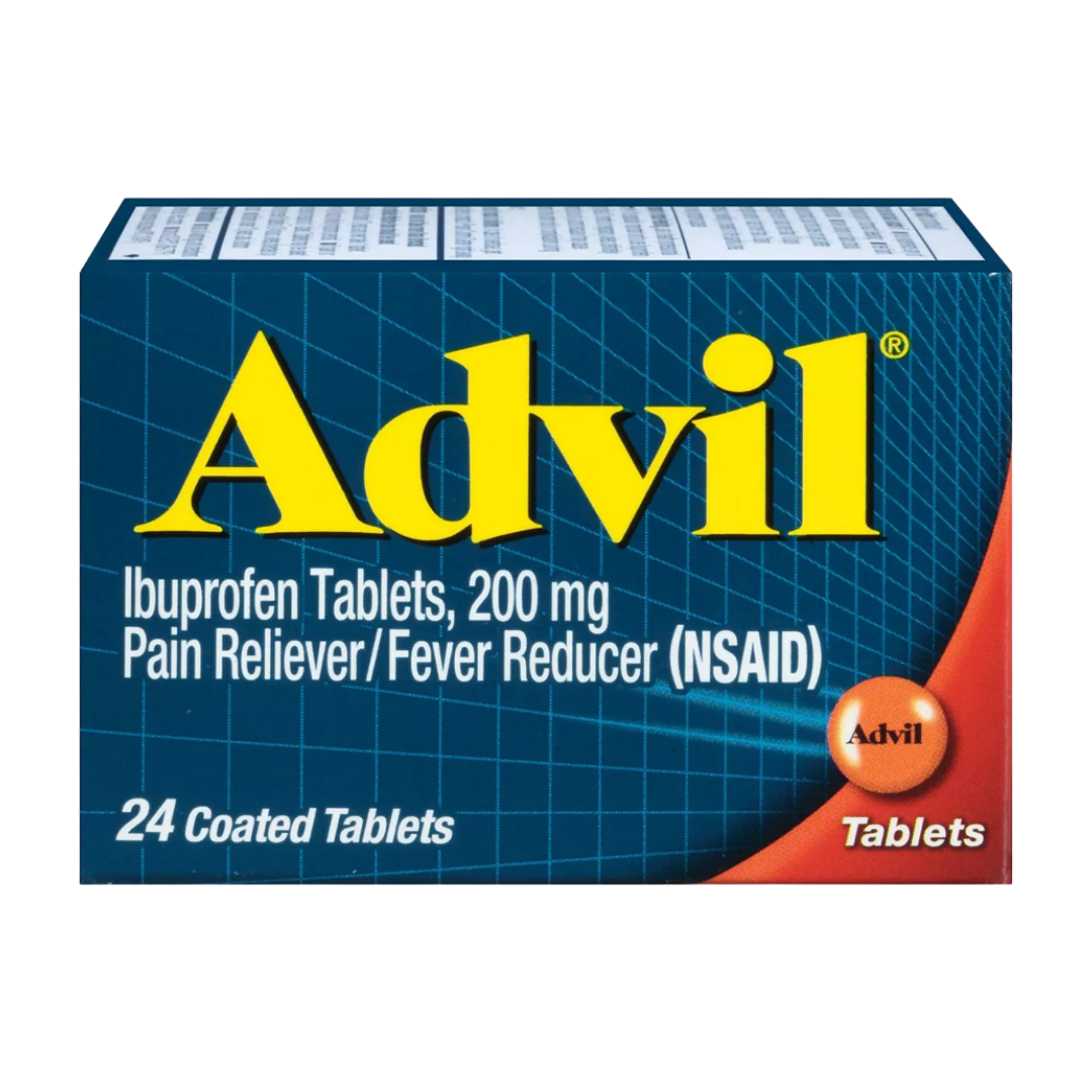 Advil Ibuprofen 200mg Pain Reliever &amp; Fever Reducer (24 Coated Tablets)  DestGlow