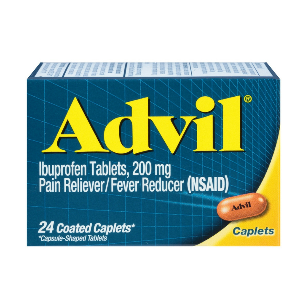 Advil Ibuprofen 200mg Pain Reliever &amp; Fever Reducer (24 Coated Caplets)  DestGlow