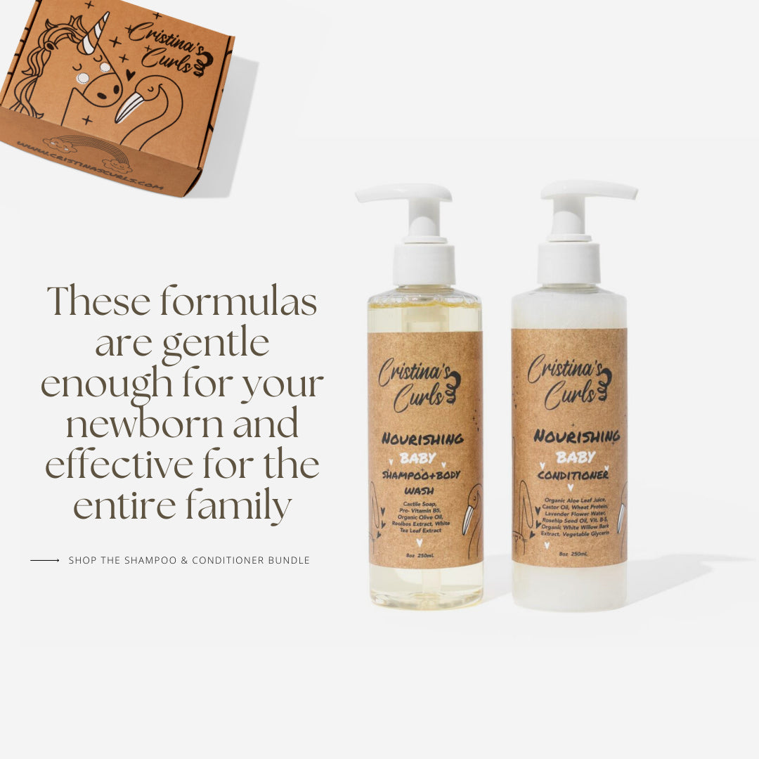 Nourishing Baby Shampoo and Conditioner Set by Cristina&