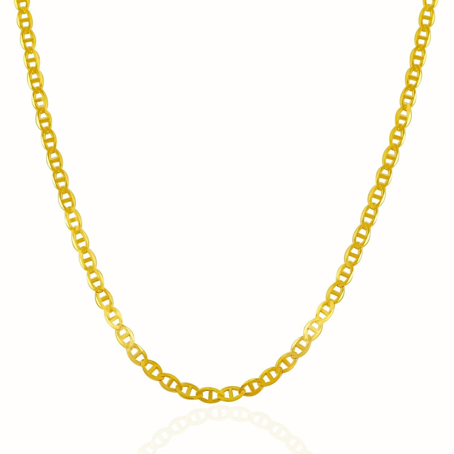3.2mm 14k Yellow Gold Mariner Link Chain by Bids.com