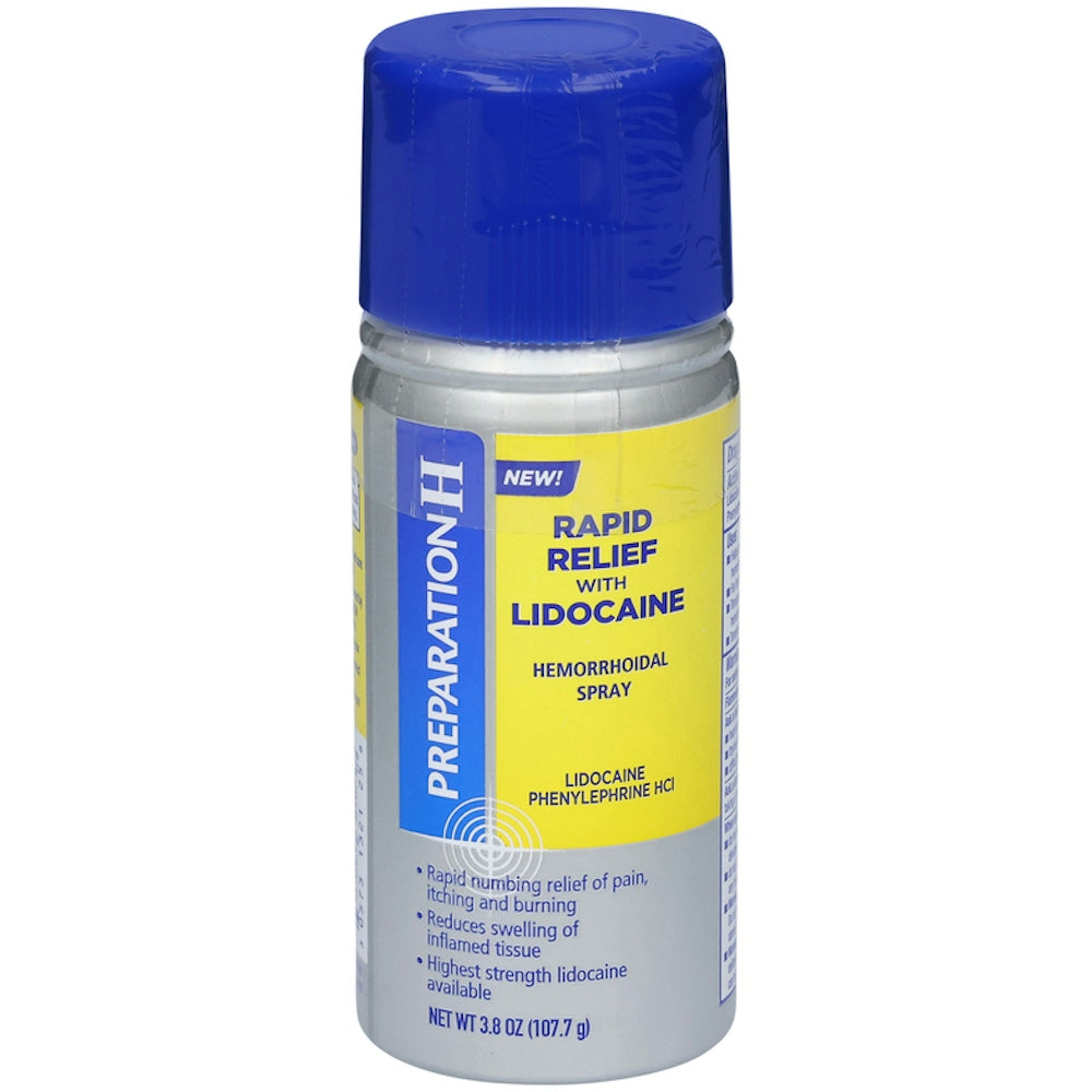 Preparation H Rapid Relief Hemorrhoidal Spray with Lidocaine - 3.8 oz Aerosol by Pasteur Pharmacy