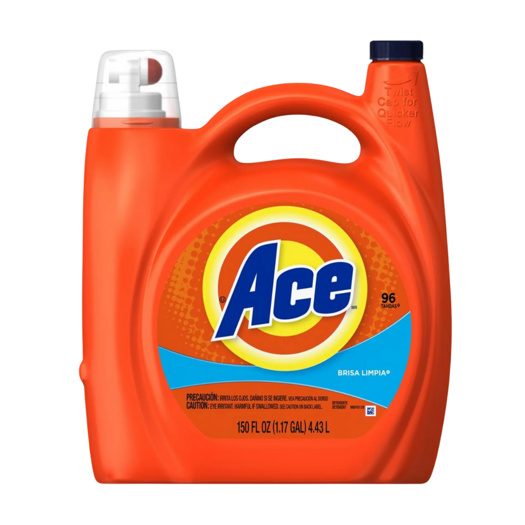 Ace Liquid Laundry Detergent Brisa Limpia (154oz) by Farmacias Savia