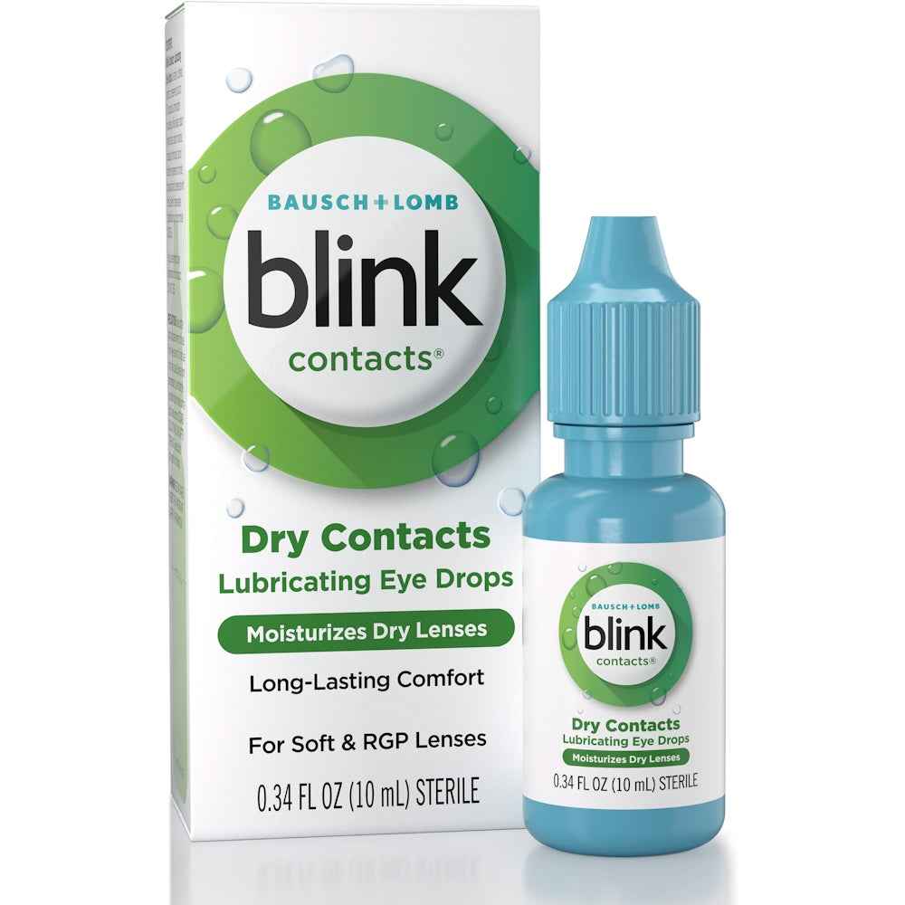 Blink Contacts Lubricating Eye Drops For Soft &amp; RGP Lenses