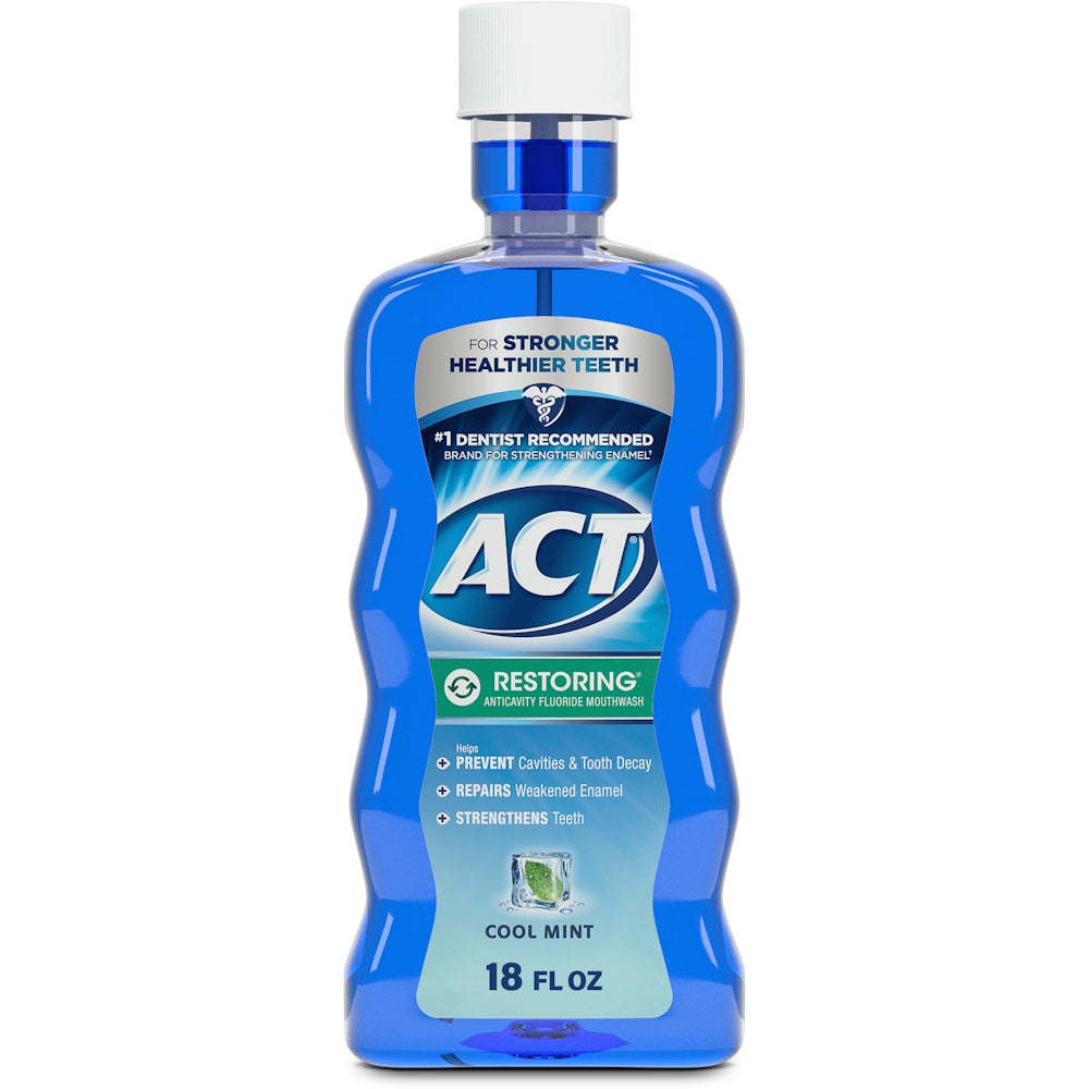 Act Restoring Cool Mint Anticavity Fluoride Mouthwash 18 Fl Oz by Pasteur Pharmacy