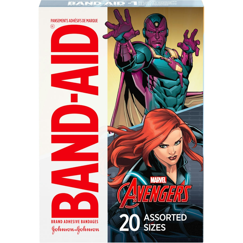 Band-Aid Brand Adhesive Bandages For Minor Cuts, Marvel Avengers Characters, Assorted Sizes by Pasteur Pharmacy