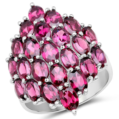 11.50 Carat Genuine Rhodolite .925 Sterling Silver Ring by Bids.com