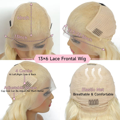 RIO Body Wave Ukrainian Human Hair Front Lace Wig