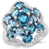 3.72 Carat Genuine London Blue Topaz .925 Sterling Silver Ring by Bids.com