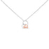 14K Rose Gold Plated Sterling Silver Diamond Accent Mom Heart Pendant Necklace by Bids.com
