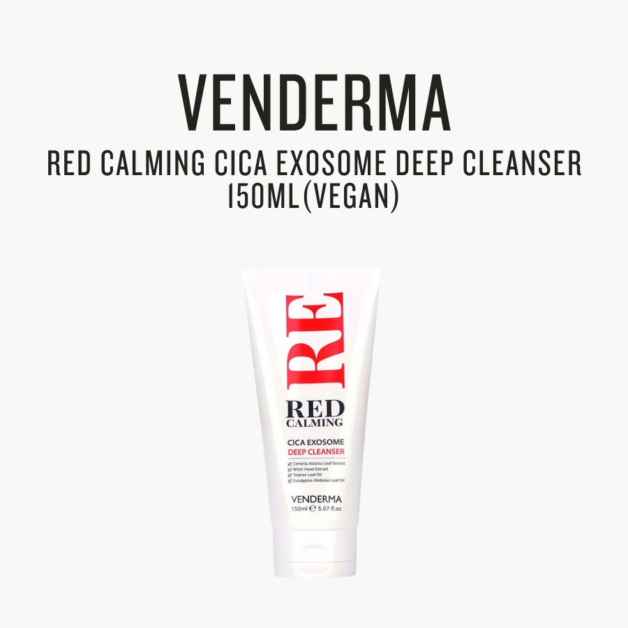 [VENDERMA] Red Calming Cica Exosome Deep Cleanser 150ml(Vegan) by Pi-Boo