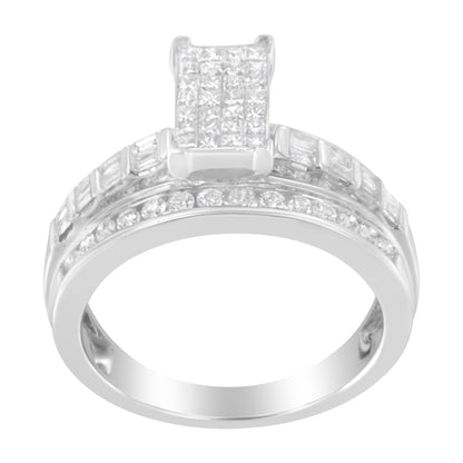 10KT White Gold Diamond Composite Ring (1 cttw, H-I Color, SI2-I1 Clarity) by Bids.com